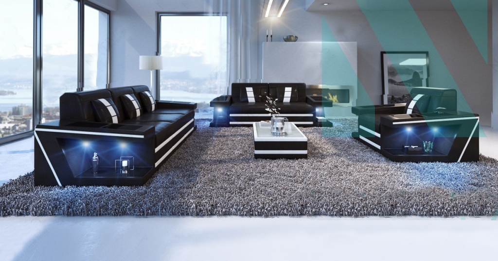 Wygodny salon w nowoczesnym stylu